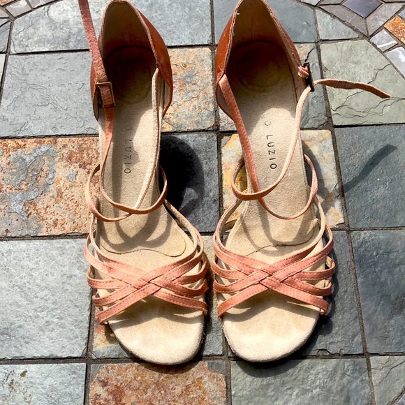 Salsa sandals satin finish size 10B for dancers - Picture 1 of 5